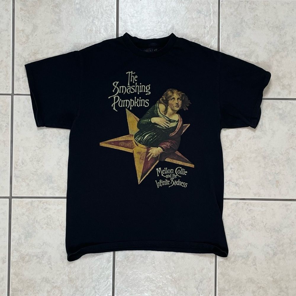 Men’s Smashing Pumpkins Short Sleeve Graphic T-Shirt Black